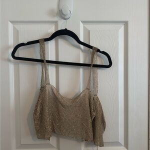 Elegant Gold Women's Top